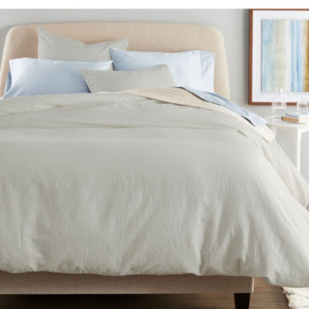 Brand New! Queen/Full Nestwell Duvet cover set in Natural washed linen cotton
